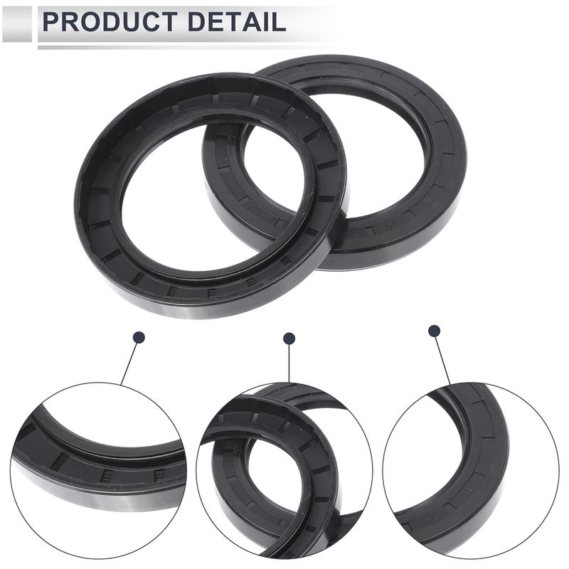 RATCHROLL Universal Oil Seal TC Double Lip W Steel Spring Seal Ring Rotary Shaft Seal 70x100x13mm High Pressure NBR Rubber Black 5 Pcs - Image 5